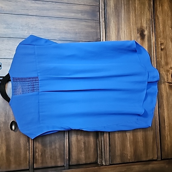 EUC Daniel Rainn Large Cobalt blue blouse - Picture 5 of 6